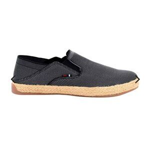Ben Sherman Men's Slip-On Loafer Espadrilles Size 12 Black & Grey Canvas Comfort